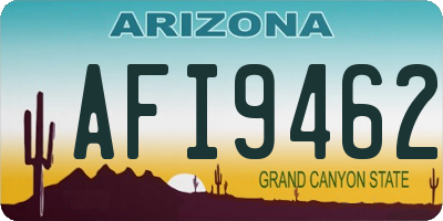 AZ license plate AFI9462
