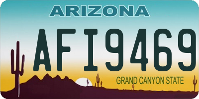 AZ license plate AFI9469