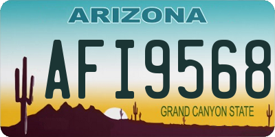 AZ license plate AFI9568