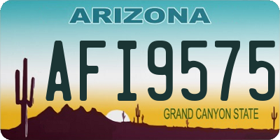 AZ license plate AFI9575