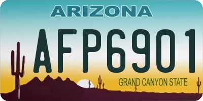 AZ license plate AFP6901
