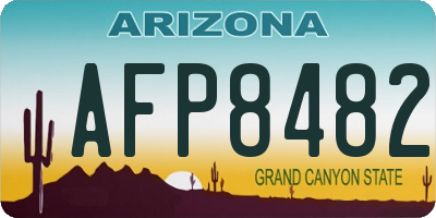 AZ license plate AFP8482