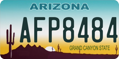 AZ license plate AFP8484