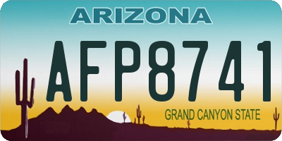 AZ license plate AFP8741