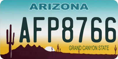 AZ license plate AFP8766