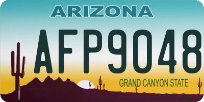 AZ license plate AFP9048
