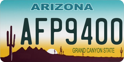 AZ license plate AFP9400