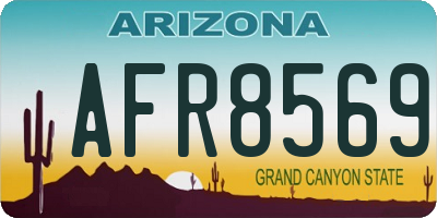 AZ license plate AFR8569