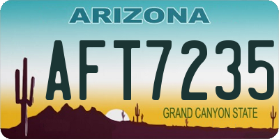 AZ license plate AFT7235