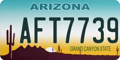 AZ license plate AFT7739