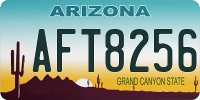 AZ license plate AFT8256