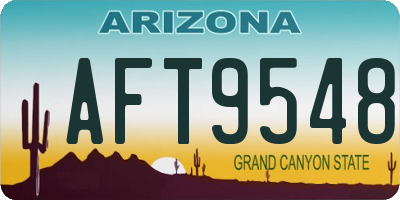AZ license plate AFT9548