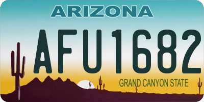 AZ license plate AFU1682