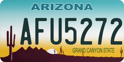 AZ license plate AFU5272