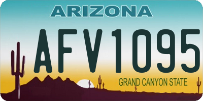 AZ license plate AFV1095
