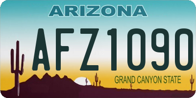 AZ license plate AFZ1090