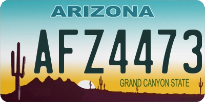 AZ license plate AFZ4473