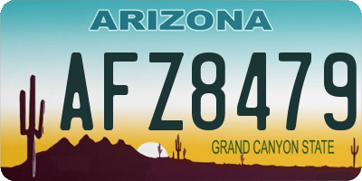 AZ license plate AFZ8479