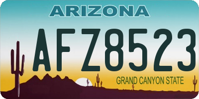AZ license plate AFZ8523