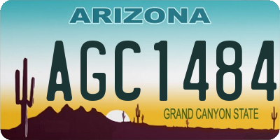 AZ license plate AGC1484