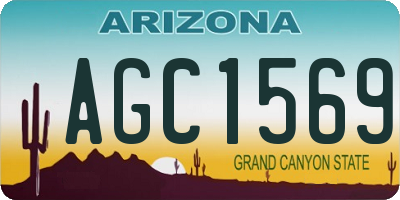 AZ license plate AGC1569