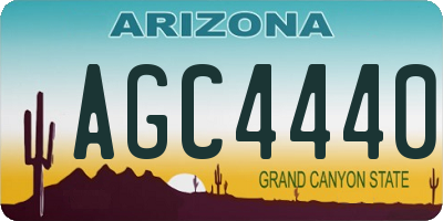 AZ license plate AGC4440