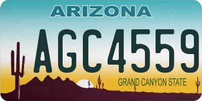 AZ license plate AGC4559