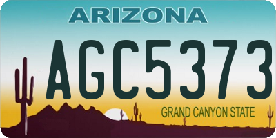 AZ license plate AGC5373