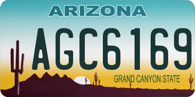 AZ license plate AGC6169