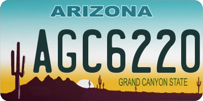 AZ license plate AGC6220