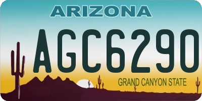 AZ license plate AGC6290