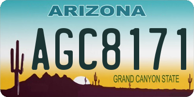 AZ license plate AGC8171