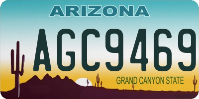 AZ license plate AGC9469