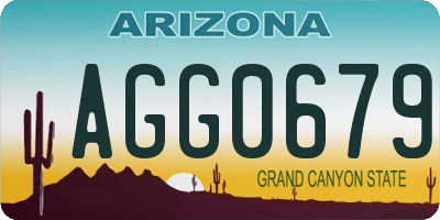 AZ license plate AGG0679
