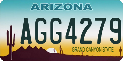 AZ license plate AGG4279