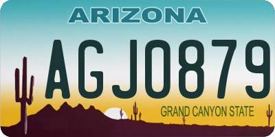 AZ license plate AGJ0879