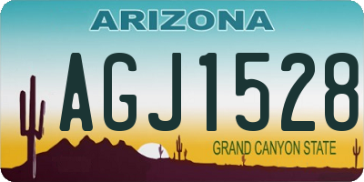 AZ license plate AGJ1528