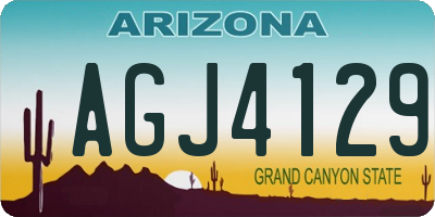 AZ license plate AGJ4129