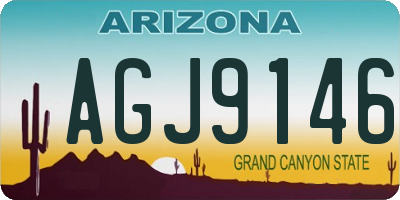 AZ license plate AGJ9146
