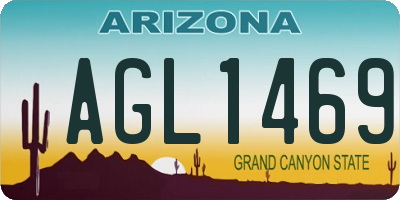 AZ license plate AGL1469