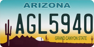 AZ license plate AGL5940