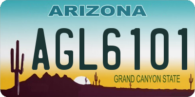 AZ license plate AGL6101