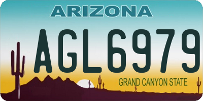 AZ license plate AGL6979