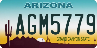 AZ license plate AGM5779