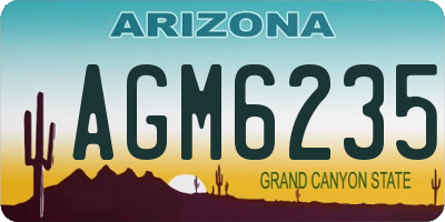 AZ license plate AGM6235