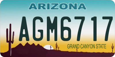 AZ license plate AGM6717