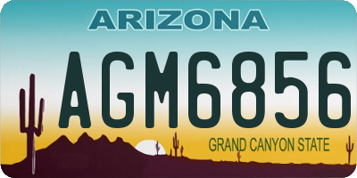 AZ license plate AGM6856