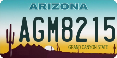 AZ license plate AGM8215