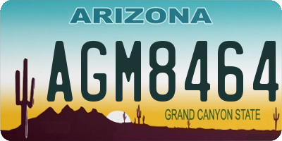 AZ license plate AGM8464