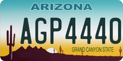 AZ license plate AGP4440